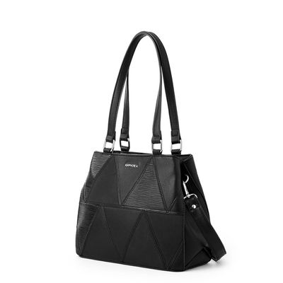 Imagen 2 del producto Cartera tote tres divisiones gardenia mediana negro