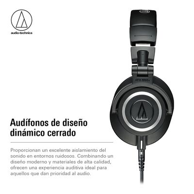 Imagen 2 del producto Audífonos Bluetooth Audio-technica Over-ear ATH-M50xBT2 Negro