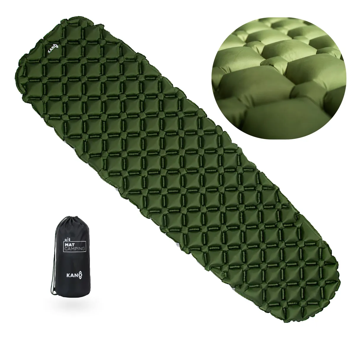 KANO - Colchoneta Inflable para Camping Kano Yerba Loca