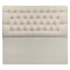 ESPACIO HOGAR - Respaldo De Cama Capitone King Lino Crema