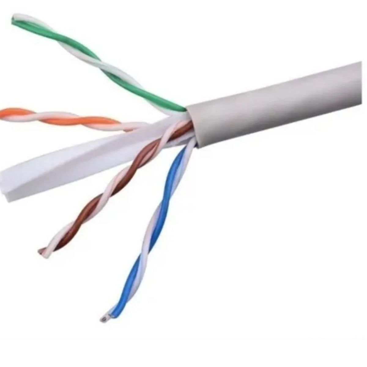 GENERICO - Cable De Red Cat5e Rj45 20 Metros Para Interior Armado