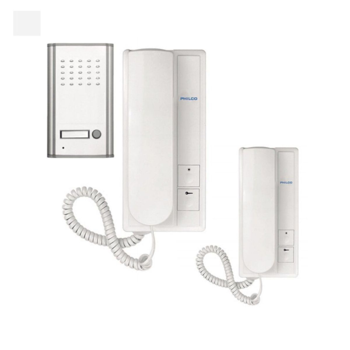 PHILCO - Kit Portero Electrico PR20 + 2 Citofono Philco
