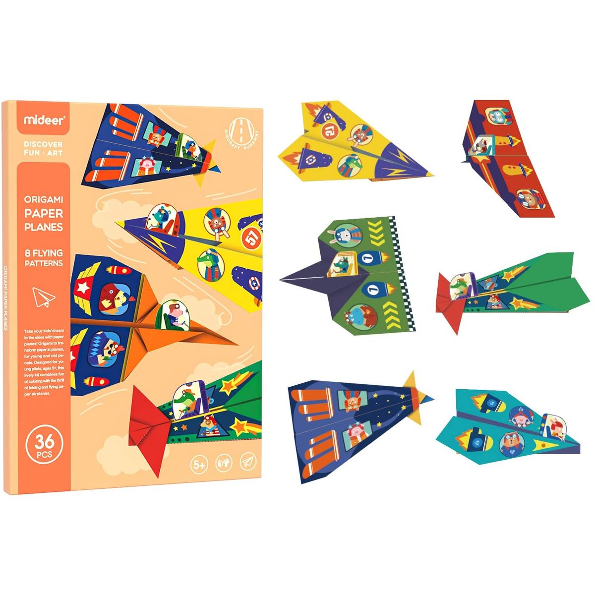 MIDEER - Origami Aviones de Papel