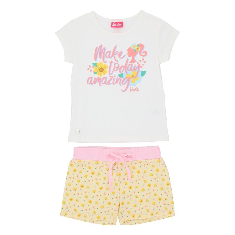 BARBIE - PIJAMA BARBIE BLANCO  FULL PRINT