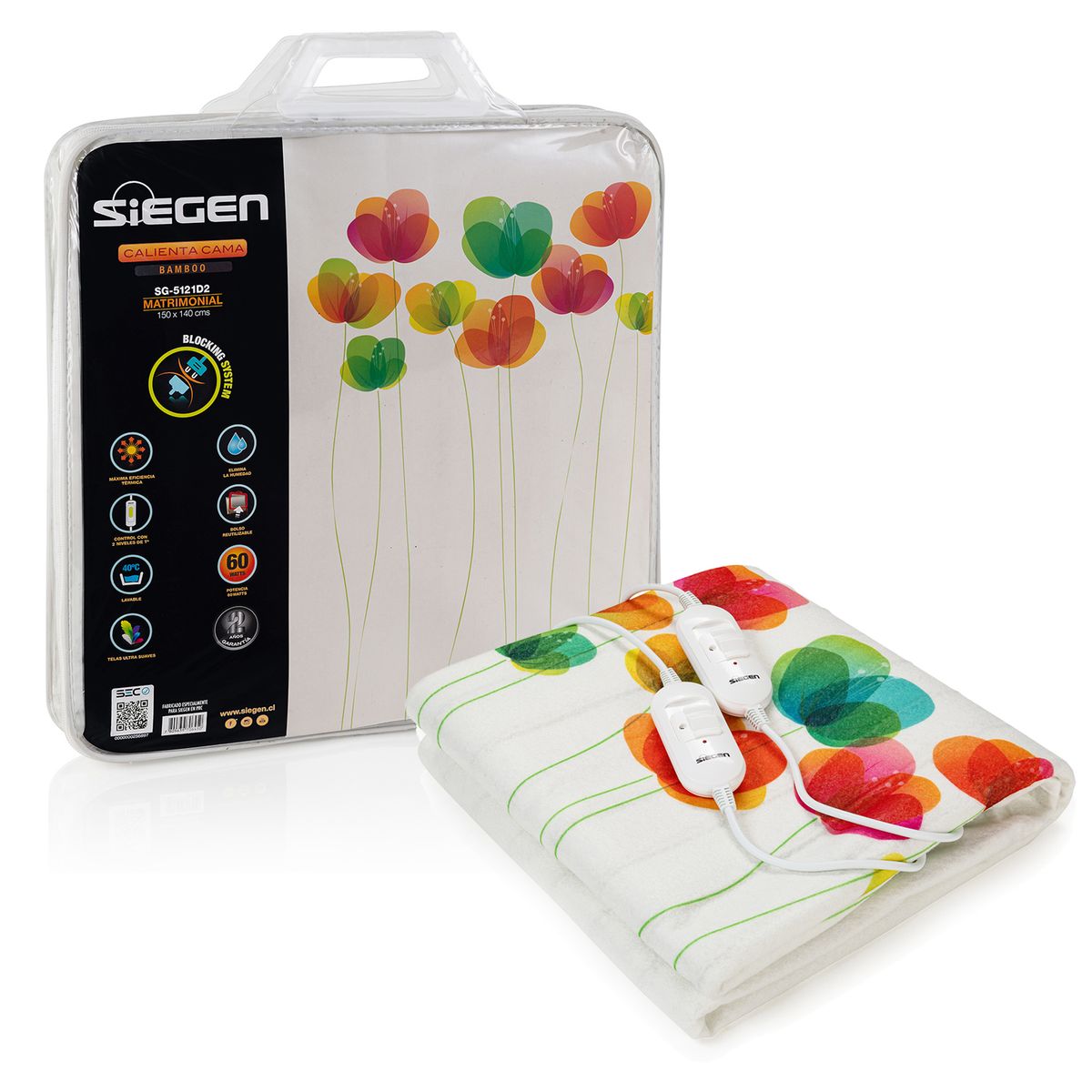 SIEGEN - Calientacama Matrimonial SG-5121D2