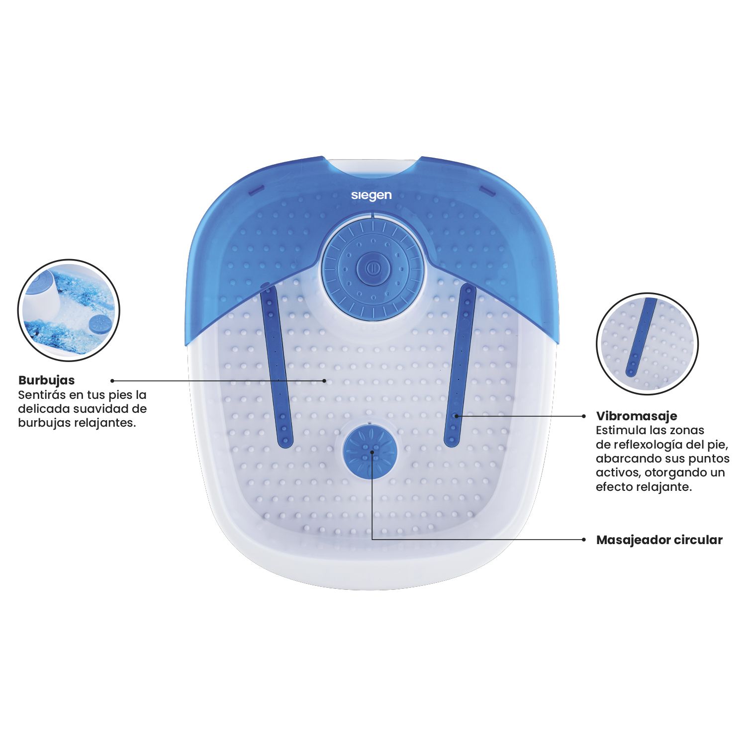 SIEGEN Spa para pies Efecto relajante Siegen SG-1560 | falabella.com