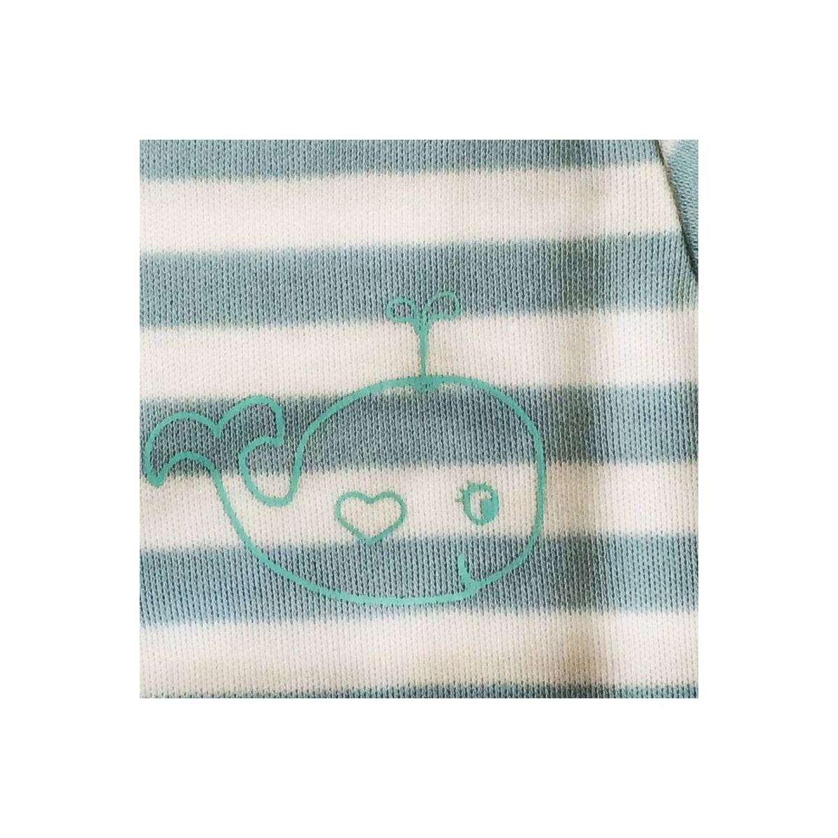 AMKALE - Enterito Bebé Rayas Verde - Algodón Orgánico