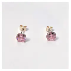 AMKALE - Aro Circon Plata 8mm Rosado