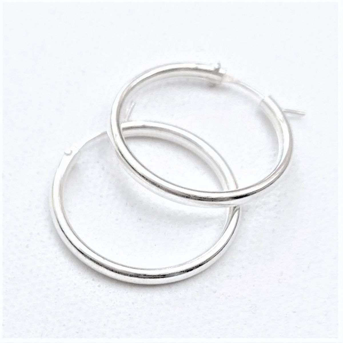 AMKALE - Aros Plata Argolla 28mm