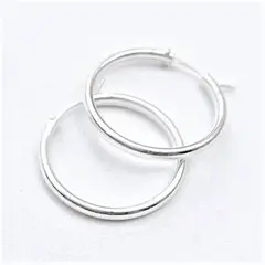 AMKALE - Aros Plata Argolla 28mm