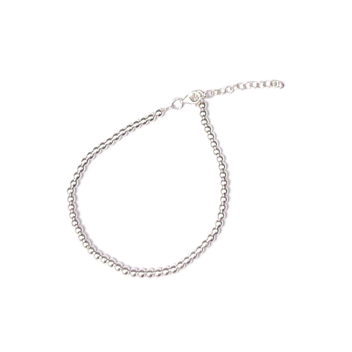 AMKALE - Pulsera bolitas de plata