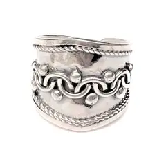 AMKALE - Anillo Plata Ajustable Grecas