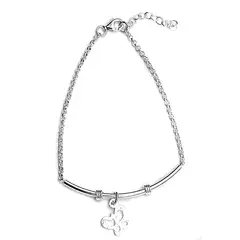 AMKALE - Pulsera plata mariposa