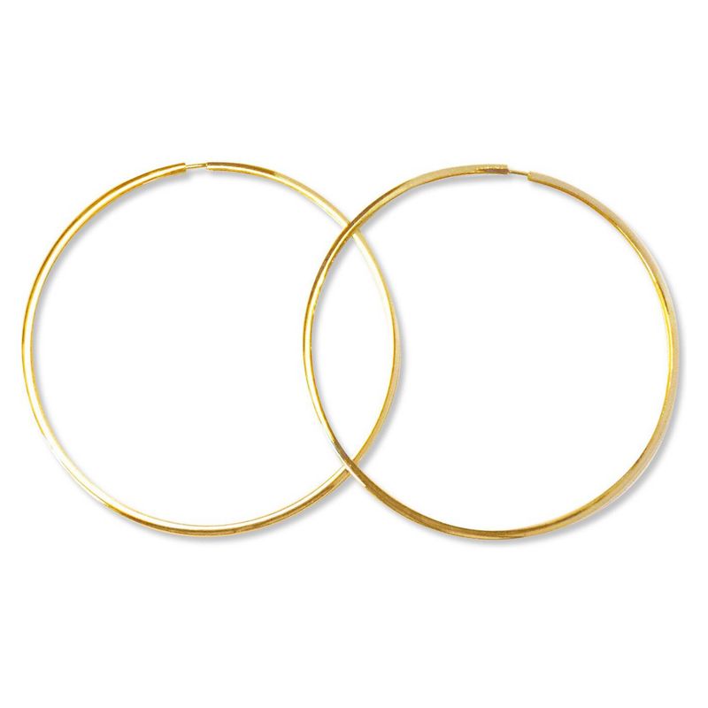 ANDREA COGGIOLA JOYAS - Aros Argollas 65mm Enchapada Oro 18K