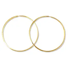 ANDREA COGGIOLA JOYAS - Aros Argollas 65mm Enchapada Oro 18K