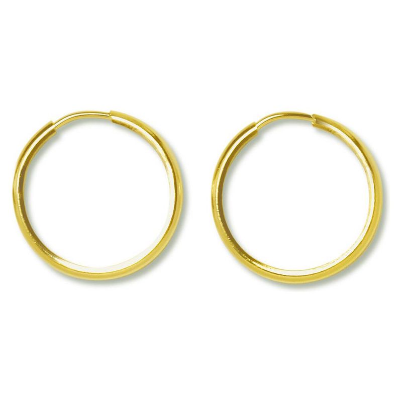 ANDREA COGGIOLA JOYAS - Aros Argolla 20mm Enchapada Oro 18K