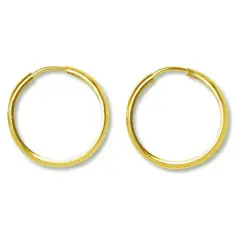ANDREA COGGIOLA JOYAS - Aros Argolla 20mm Enchapada Oro 18K