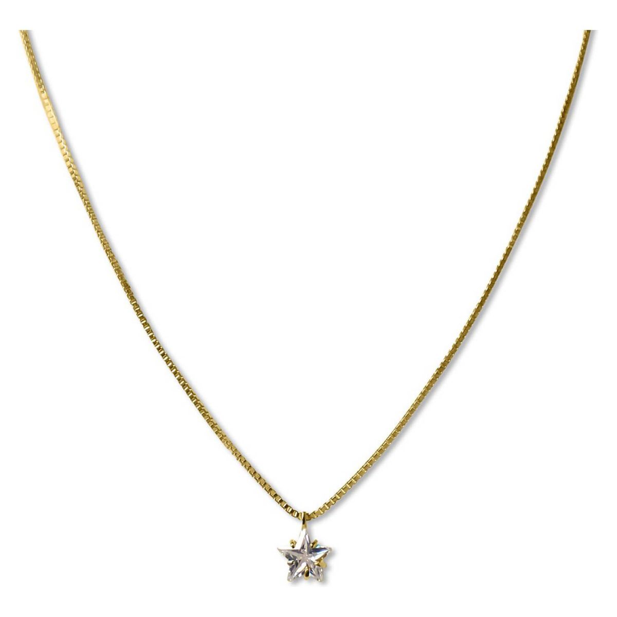 COGGIOLA - Collar estrella circón enchapado oro 18k