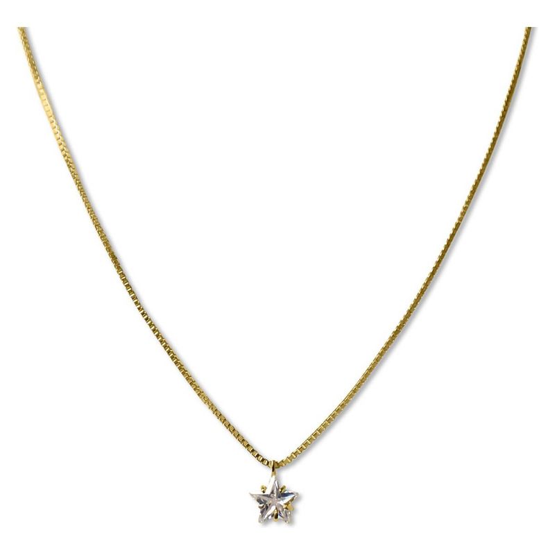 ANDREA COGGIOLA JOYAS - Collar estrella circón enchapado oro 18k