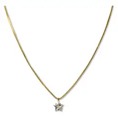 ANDREA COGGIOLA JOYAS - Collar estrella circón enchapado oro 18k