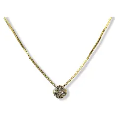 ANDREA COGGIOLA JOYAS - Collar Punto De Luz Circón Enchapado Oro 18K