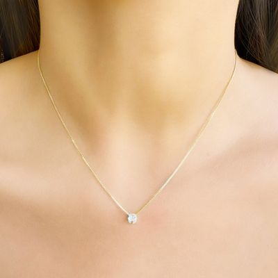 Imagen 2 del producto Collar Punto De Luz Circón Enchapado Oro 18K