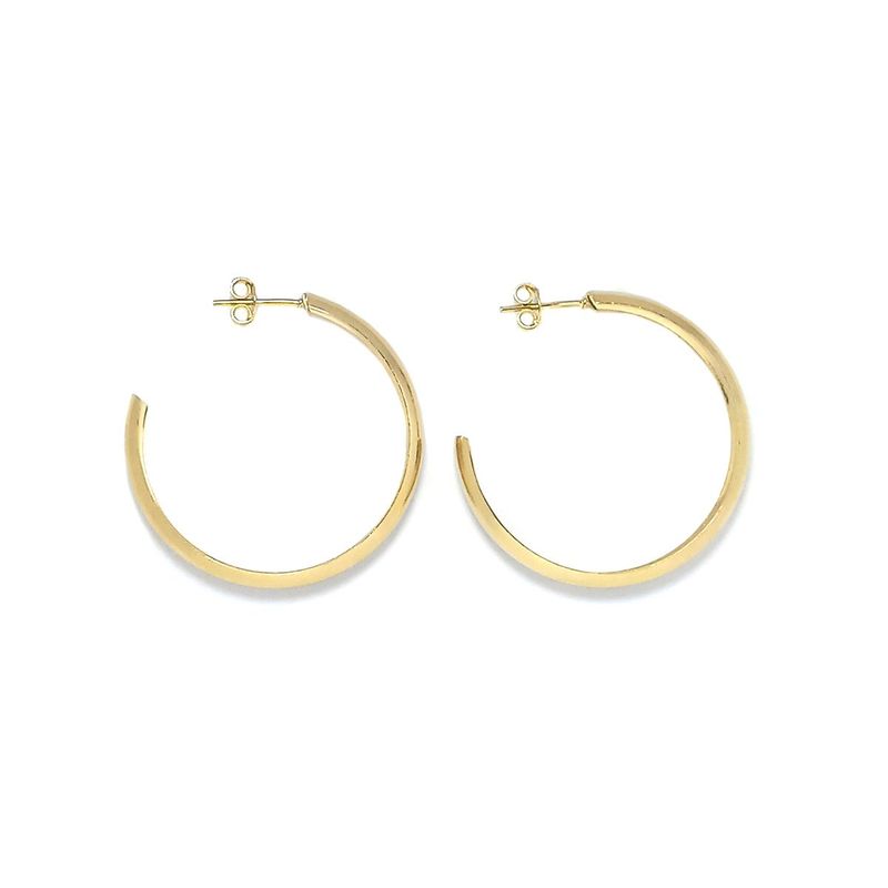 ANDREA COGGIOLA JOYAS - Aros Argollas 36mm Enchapado Oro 18K