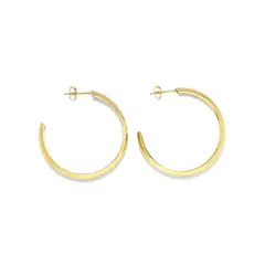 ANDREA COGGIOLA JOYAS - Aros Argolla Bote 36mm Enchapado Oro 18K