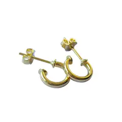 ANDREA COGGIOLA JOYAS - Aro Argolla Mini 10mm Enchapado Oro 18K