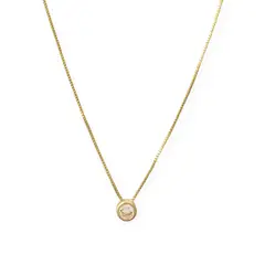 ANDREA COGGIOLA JOYAS - Collar Punto de Luz 6mm Enchapado Oro 18K