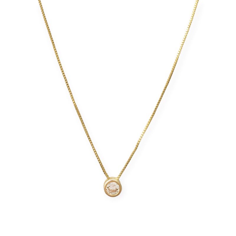 ANDREA COGGIOLA JOYAS - Collar Punto de Luz 6mm Enchapado Oro 18K