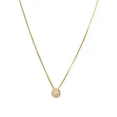 ANDREA COGGIOLA JOYAS - Collar Punto de Luz 6mm Enchapado Oro 18K