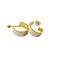 ANDREA COGGIOLA JOYAS - Aro Argolla 20mm Enchapado Oro 18K