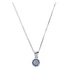 ANDREA COGGIOLA JOYAS - Collar Ojo Turco Circón Plata 925