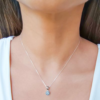 Imagen 2 del producto Collar Ojo Turco Circón Plata 925