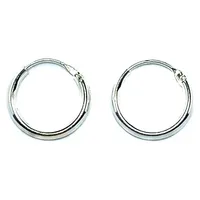 Aros argolla 12mm plata 925