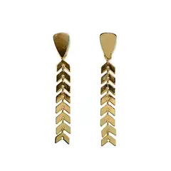 COGGIOLA - Aros Flecha Colgante Enchapado Oro 18K