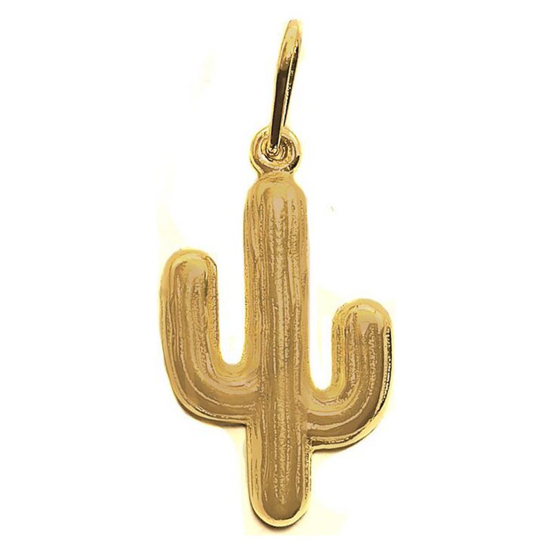 ANDREA COGGIOLA JOYAS - Colgante Cactus Enchapado Oro 18K