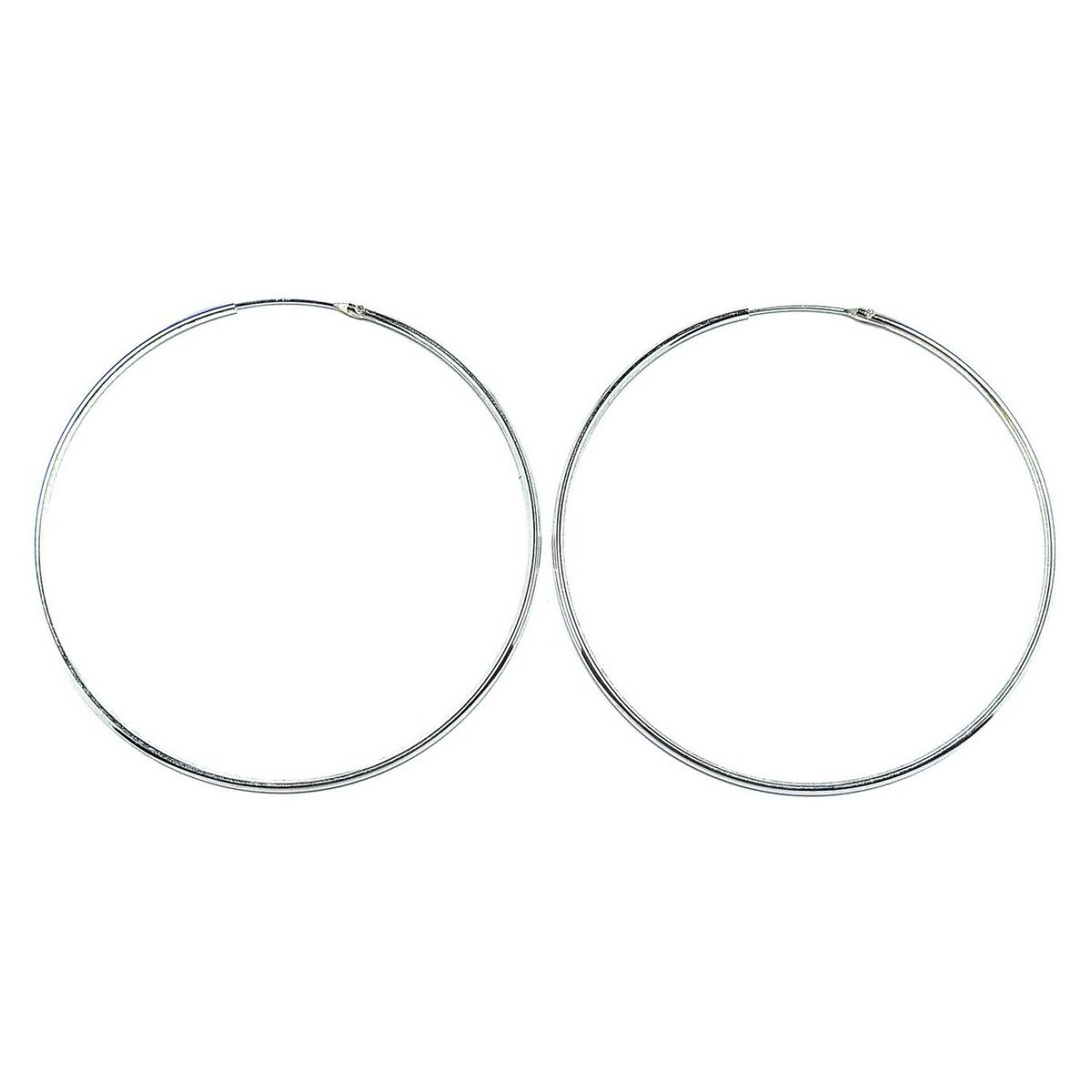 ANDREA COGGIOLA JOYAS - Aros Argolla 60mm Plata Fina 925
