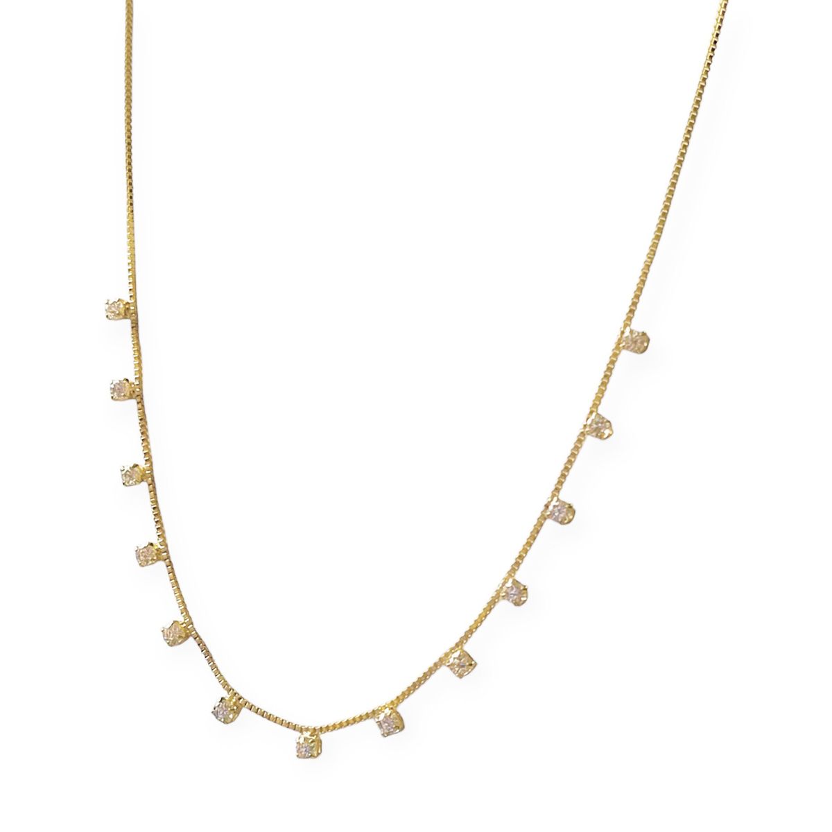 COGGIOLA - Collar 13 Circones Veneciana Enchapado Oro 18K