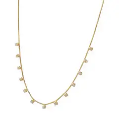 COGGIOLA - Collar 13 Circones Veneciana Enchapado Oro 18K