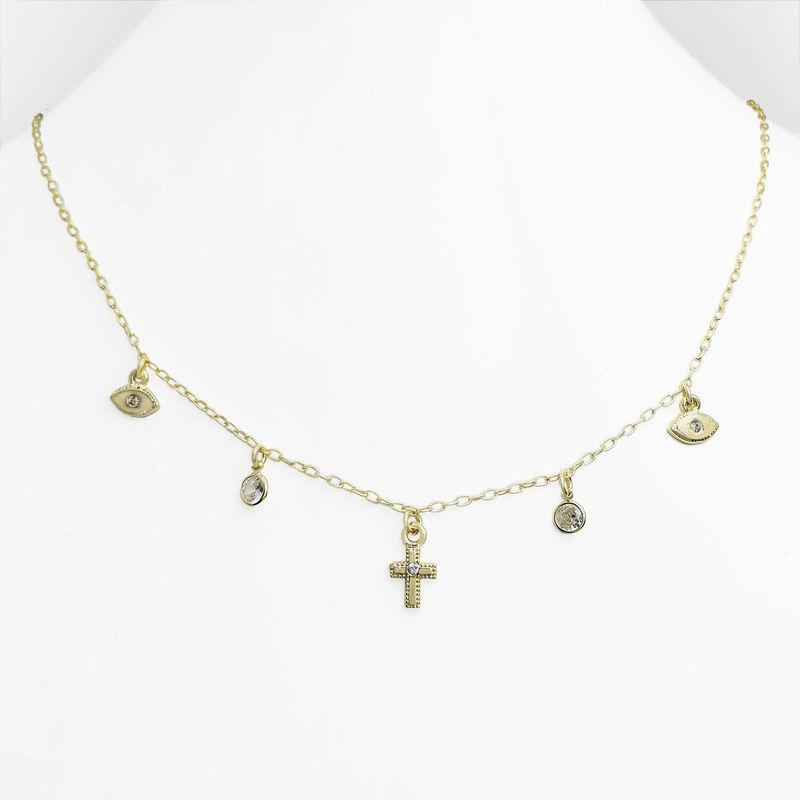 ANDREA COGGIOLA JOYAS - Collar Místico 50cm Enchapado Oro 18K