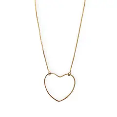 ANDREA COGGIOLA JOYAS - Collar Corazón 44cm Enchapado Oro 18K