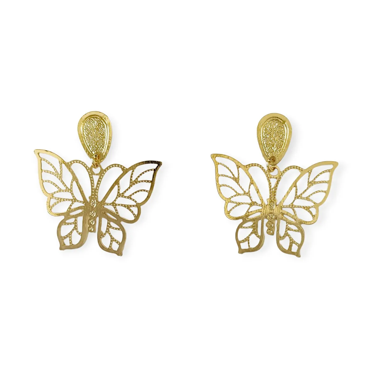 COGGIOLA - Aros Mariposa Enchapado Oro 18K