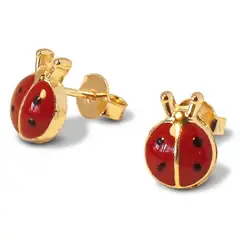 ANDREA COGGIOLA JOYAS - Aros Chinita Enchapado Oro 18K