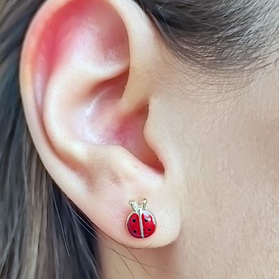 Imagen 2 del producto Aros Chinita Enchapado Oro 18K