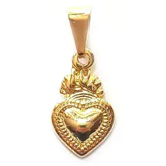 ANDREA COGGIOLA JOYAS - Colgante Corazón Detente Enchapado Oro 18K