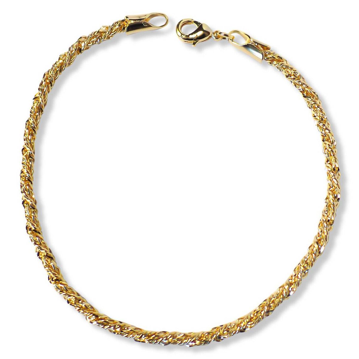COGGIOLA - Pulsera Cadena Torcida Enchapada Oro 18K