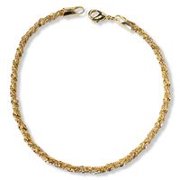 Pulsera Cadena Torcida Enchapada Oro 18K