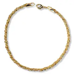 ANDREA COGGIOLA JOYAS - Pulsera Cadena Torcida Enchapada Oro 18K